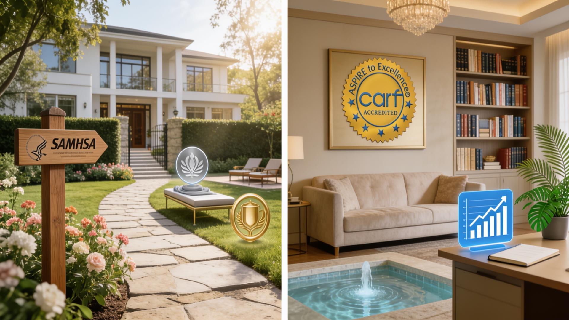 What SAMHSA Find Treatment Residential Substance Use Los Angeles Accreditation Inpatient Rehab Luxury Listings Tell You About a Center's Credibility
